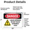 Signmission Liquid Nitrogen Do Not Touch Extremely Cold Danger Sign, Vinyl Decal, 10in W x 7in L, 2PK OS-2PACK-DS-D-710-L-1422 - alternate 5